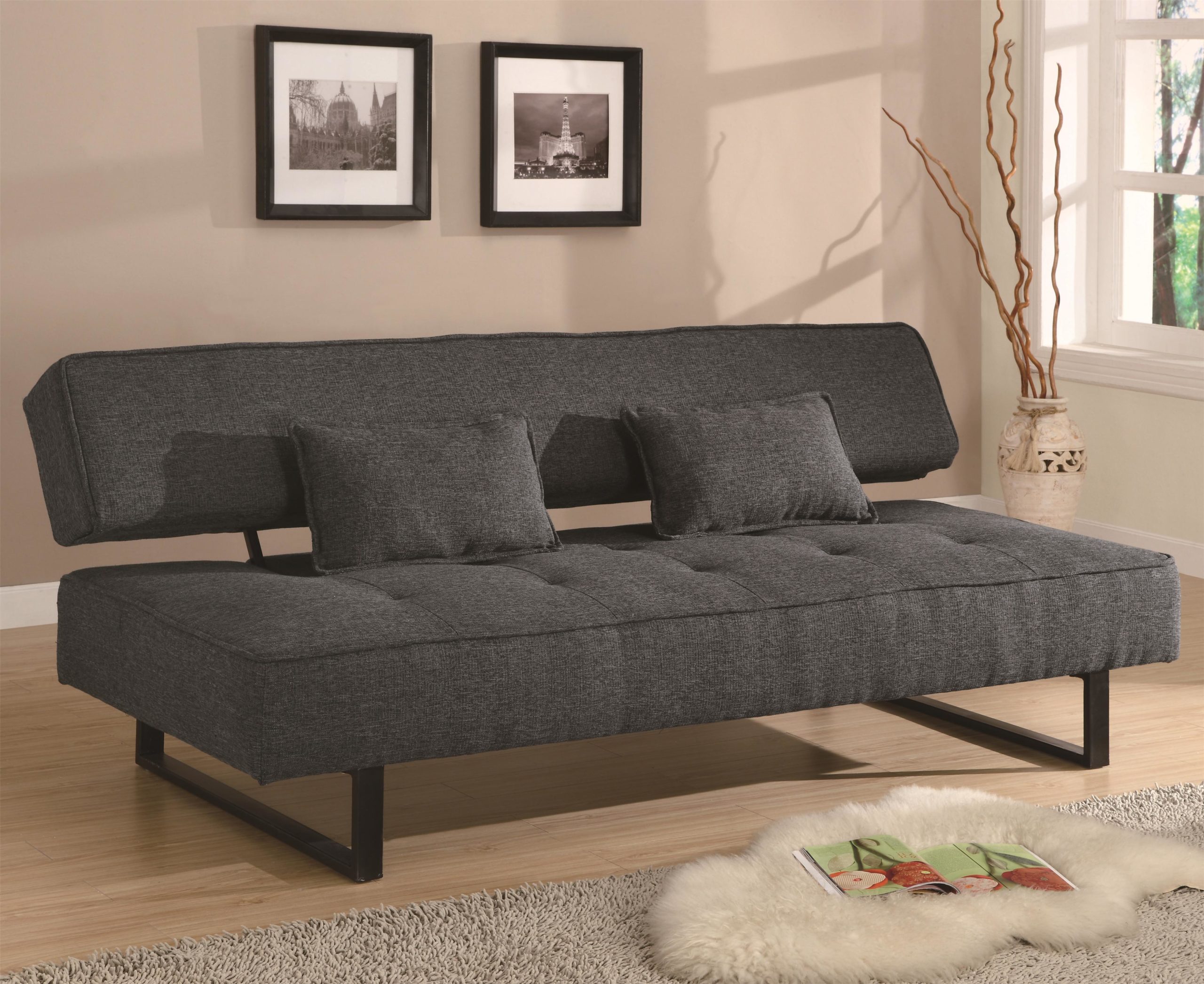 Contemporary Armless Sofa Bed