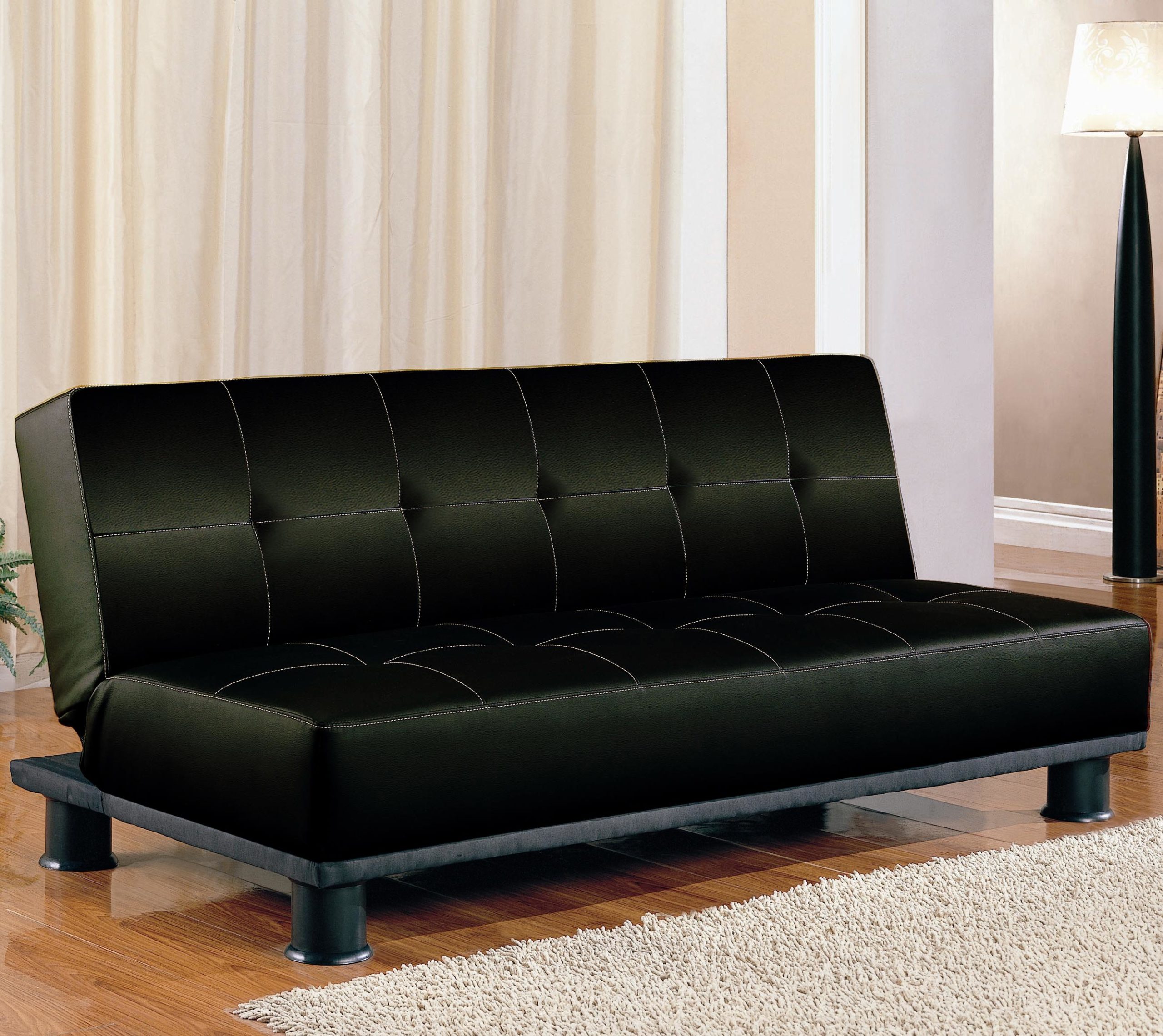 Contemporary Armless Convertible Sofa Bed